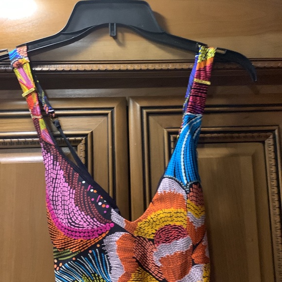 NWOT La Blanca Sunlit Soiree Over The Shoulder One Piece Size 6 - Picture 5 of 10